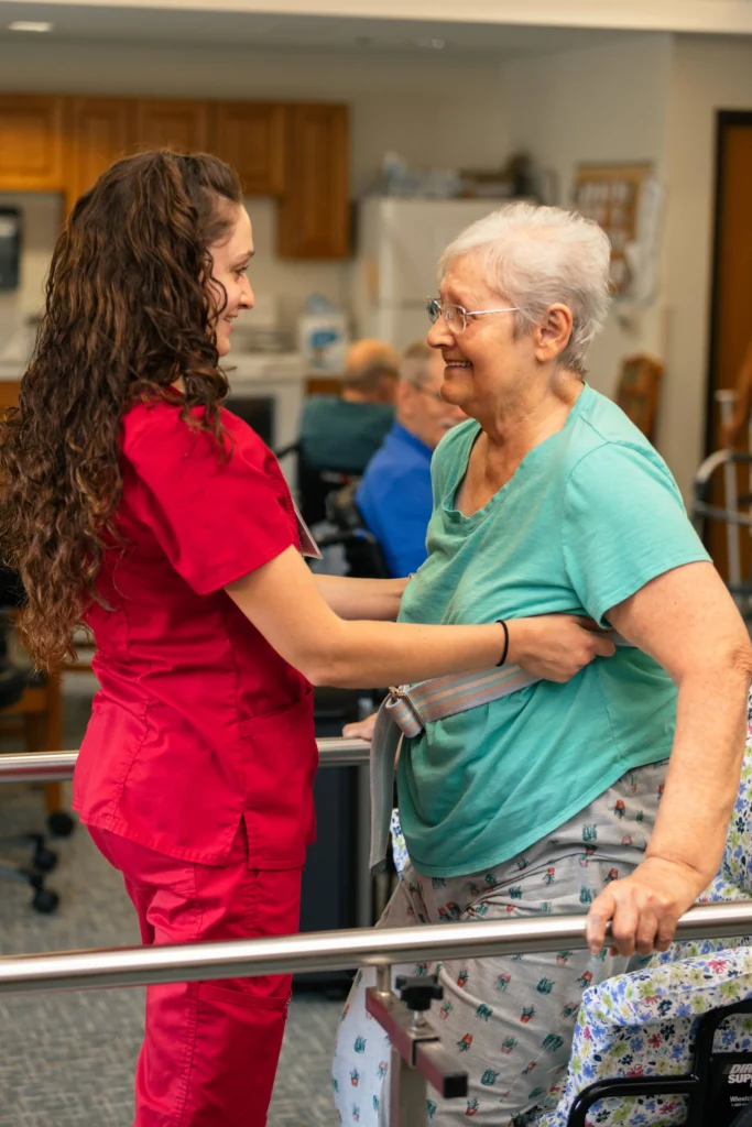 senior patient utilizing catholic care centers skilled nursing services